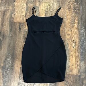 Lulus Cutout On The Town Black Cutout Bodycon
Dress